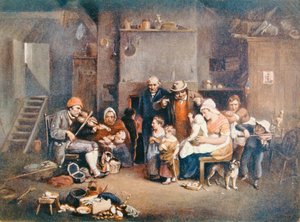 Il violinista cieco, illustrazione da 